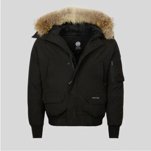 CANADA GOOSE CHILLIWACK BOMBER COAT WITH FUR TRIMMED HOOD - Picture 7 of 8